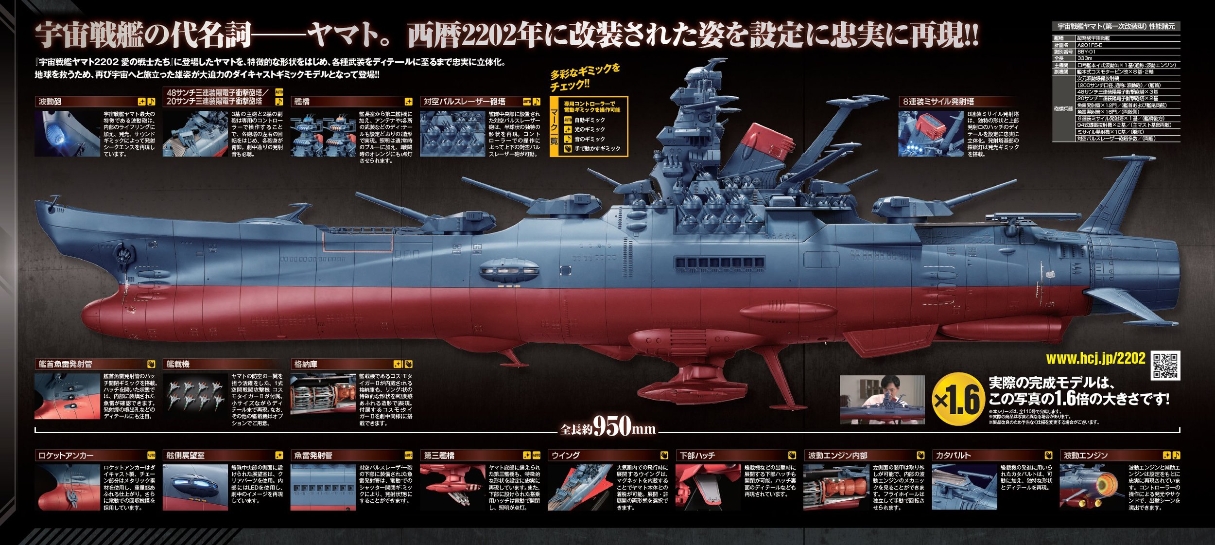 宇宙戦艦ヤマト2202 ダイキャストギミックモデルをつくる 宇宙戦艦ヤマト2202 ダイキャストギミックモデルをつくる